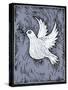 Dove of Peace, 2018 (Linocut)-Faisal Khouja-Stretched Canvas