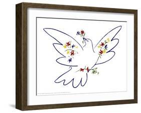 Dove of Peace-Pablo Picasso-Framed Art Print