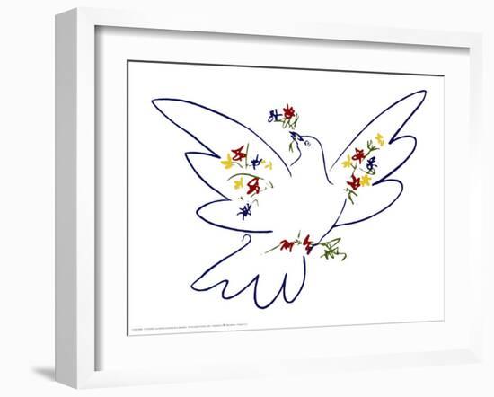 Dove of Peace-Pablo Picasso-Framed Art Print