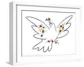 Dove of Peace-Pablo Picasso-Framed Art Print