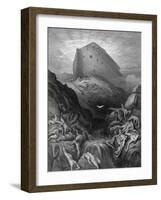 Dove Sent Forth from the Ark-Gustave Doré-Framed Giclee Print