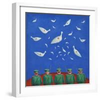 Dove Shooters II, 1999-Tamas Galambos-Framed Giclee Print