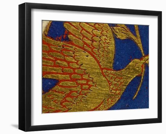 Dove with Olive Leaf, from the Panel Noah's Ark of the Verdun Altar-Nicholas of Verdun-Framed Giclee Print