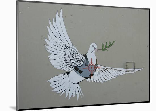 Dove-Banksy-Mounted Art Print