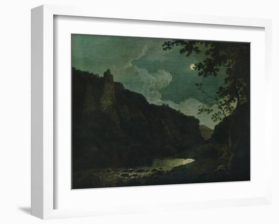 'Dovedale by Moonlight', 1784-Joseph Wright of Derby-Framed Giclee Print