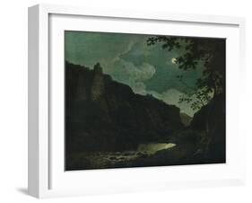 'Dovedale by Moonlight', 1784-Joseph Wright of Derby-Framed Giclee Print