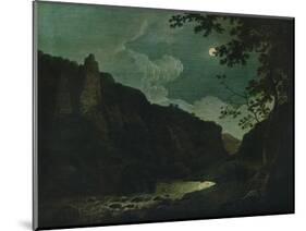 'Dovedale by Moonlight', 1784-Joseph Wright of Derby-Mounted Giclee Print