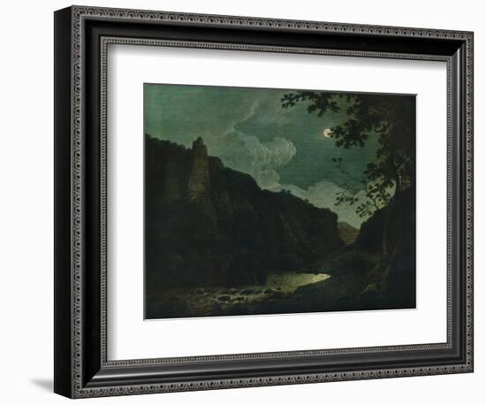 'Dovedale by Moonlight', 1784-Joseph Wright of Derby-Framed Giclee Print