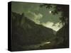 Dovedale by Moonlight, C.1784-85-Joseph Wright of Derby-Stretched Canvas