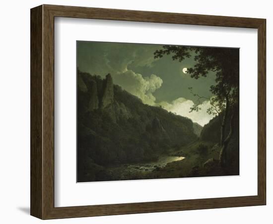 Dovedale by Moonlight, C.1784-85-Joseph Wright of Derby-Framed Giclee Print
