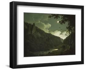 Dovedale by Moonlight, C.1784-85-Joseph Wright of Derby-Framed Giclee Print