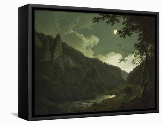 Dovedale by Moonlight, C.1784-85-Joseph Wright of Derby-Framed Stretched Canvas