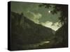 Dovedale by Moonlight, C.1784-85-Joseph Wright of Derby-Stretched Canvas