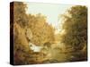 Dovedale, the Peak District-Joseph Wright of Derby-Stretched Canvas