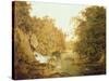 Dovedale, the Peak District-Joseph Wright of Derby-Stretched Canvas