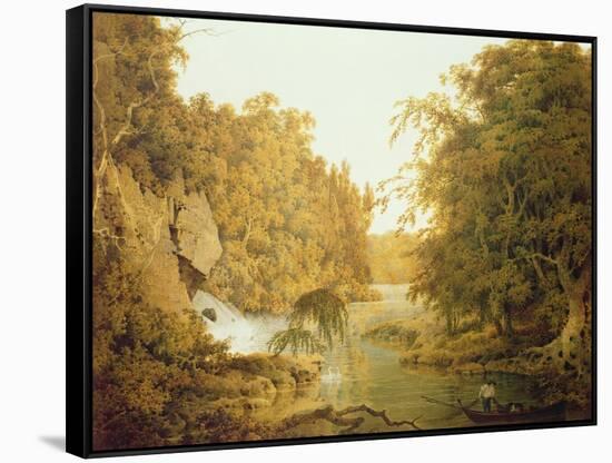 Dovedale, the Peak District-Joseph Wright of Derby-Framed Stretched Canvas