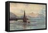 'Dover-Evening', c1895-John William Buxton Knight-Framed Stretched Canvas