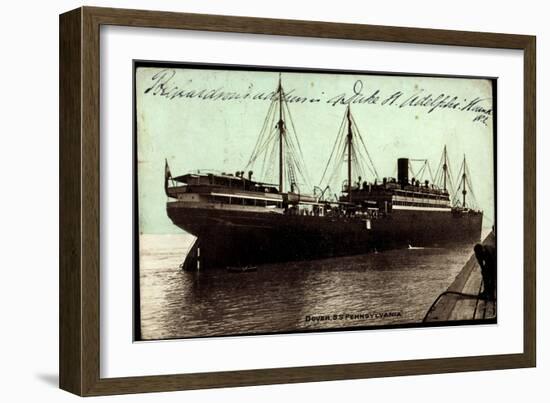 Dover, Hapag, S.S. Pennsylvania, Dampfschiff-null-Framed Giclee Print