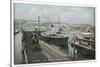 Dover, Kent: on the Admiralty Pier-null-Stretched Canvas