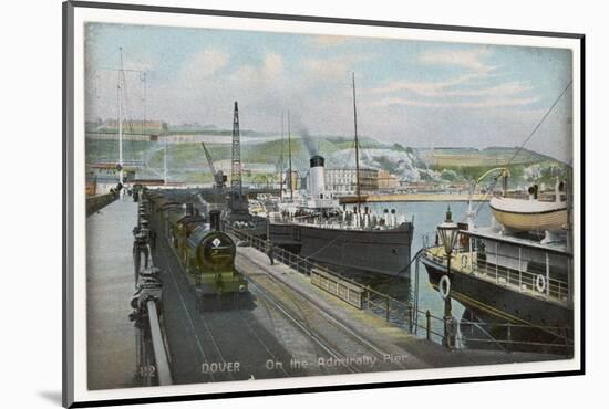 Dover, Kent: on the Admiralty Pier-null-Mounted Photographic Print