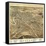 Dover, New Hampshire - Panoramic Map-Lantern Press-Framed Stretched Canvas