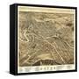 Dover, New Hampshire - Panoramic Map-Lantern Press-Framed Stretched Canvas