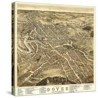 Dover, New Hampshire - Panoramic Map-Lantern Press-Stretched Canvas