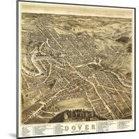 Dover, New Hampshire - Panoramic Map-Lantern Press-Mounted Art Print