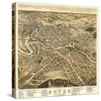 Dover, New Hampshire - Panoramic Map-Lantern Press-Stretched Canvas