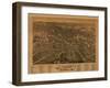 Dover, New Hampshire - Panoramic Map-Lantern Press-Framed Art Print