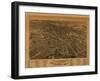 Dover, New Hampshire - Panoramic Map-Lantern Press-Framed Art Print