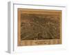 Dover, New Hampshire - Panoramic Map-Lantern Press-Framed Art Print