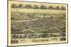 Dover, Ohio - Panoramic Map-Lantern Press-Mounted Art Print