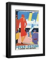 Dover-Ostend, Three Hours Sea Passage-null-Framed Art Print