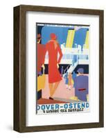 Dover-Ostend, Three Hours Sea Passage-null-Framed Art Print