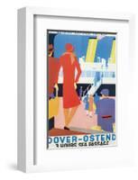 Dover-Ostend, Three Hours Sea Passage-null-Framed Art Print