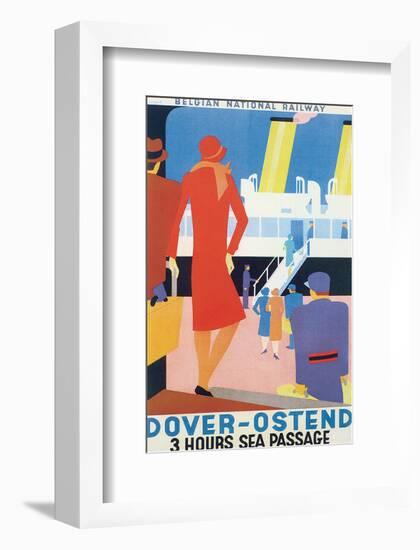 Dover-Ostend, Three Hours Sea Passage-null-Framed Art Print