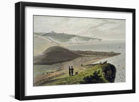 Dover, Shakespeare's Cliff, c.1829-Thomas & William Daniell-Framed Giclee Print