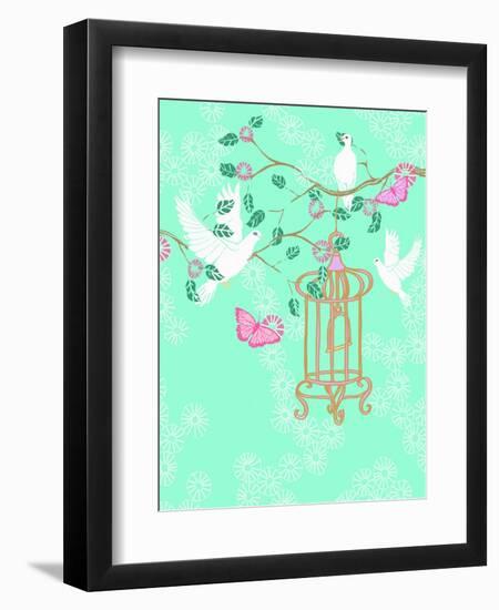 Doves, 2013-Anna Platts-Framed Premium Giclee Print