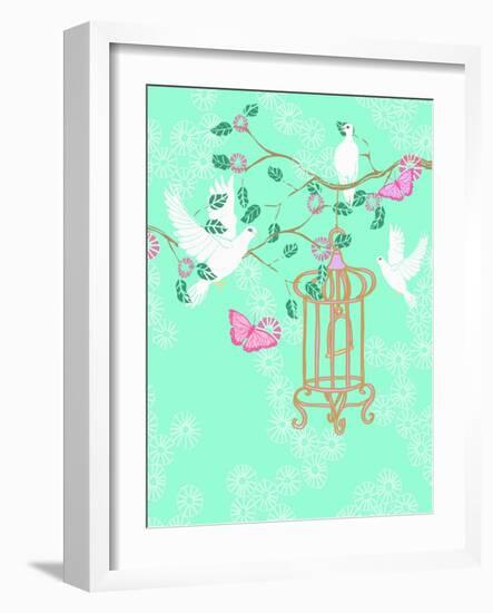 Doves, 2013-Anna Platts-Framed Giclee Print