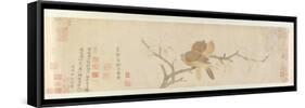 Doves and Pear Blossoms after Rain-Qian Xuan-Framed Stretched Canvas