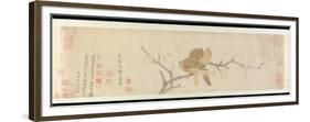 Doves and Pear Blossoms after Rain-Qian Xuan-Framed Premium Giclee Print