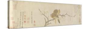 Doves and Pear Blossoms after the Rain-Qian Xuan-Stretched Canvas