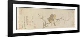 Doves and Pear Blossoms after the Rain-Qian Xuan-Framed Giclee Print