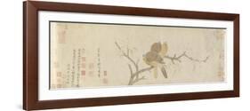 Doves and Pear Blossoms after the Rain-Qian Xuan-Framed Giclee Print