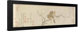 Doves and Pear Blossoms after the Rain-Qian Xuan-Framed Giclee Print