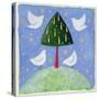Doves around the Tree, 2001-Alex Smith-Burnett-Stretched Canvas