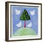 Doves around the Tree, 2001-Alex Smith-Burnett-Framed Giclee Print