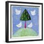 Doves around the Tree, 2001-Alex Smith-Burnett-Framed Giclee Print