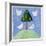 Doves around the Tree, 2001-Alex Smith-Burnett-Framed Giclee Print